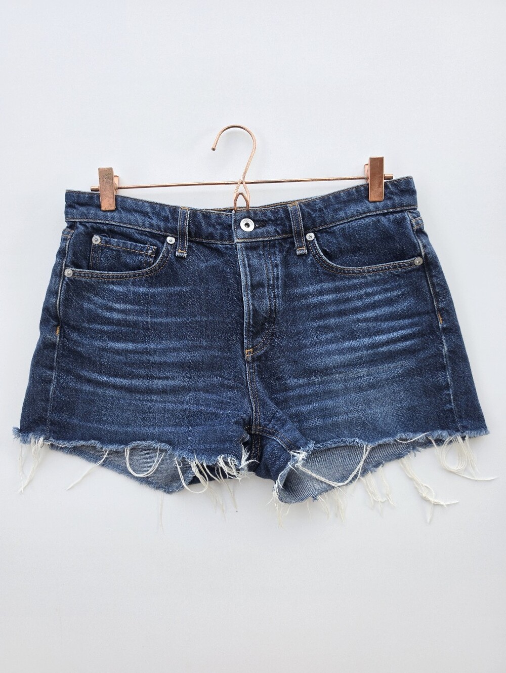 Rag & Bone Dre Low Rise Shorts Cambria Dark Wash
